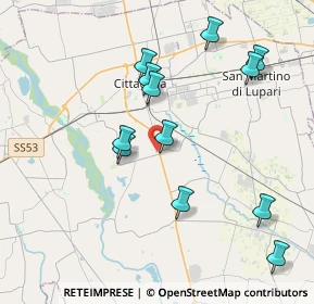 Mappa Via C. Bianchi, 35013 Cittadella PD, Italia (3.98)