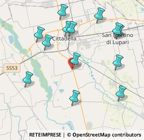 Mappa Via C. Bianchi, 35013 Cittadella PD, Italia (4.46077)