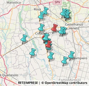 Mappa Via C. Bianchi, 35013 Cittadella PD, Italia (6.534)