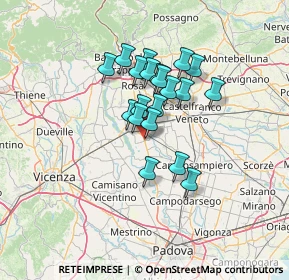 Mappa Via C. Bianchi, 35013 Cittadella PD, Italia (9.908)