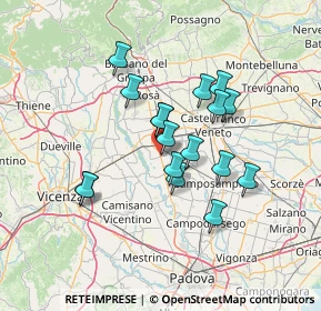 Mappa Via C. Bianchi, 35013 Cittadella PD, Italia (11.25176)