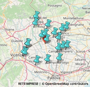 Mappa Via C. Bianchi, 35013 Cittadella PD, Italia (11.9175)