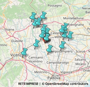 Mappa Via C. Bianchi, 35013 Cittadella PD, Italia (9.23526)
