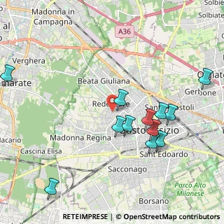 Mappa Via Tolmino, 21052 Busto Arsizio VA, Italia (2.16667)