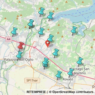 Mappa Via S. Pancrazio, 25030 Adro BS, Italia (4.65688)