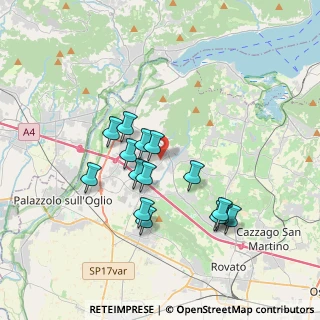 Mappa Via S. Pancrazio, 25030 Adro BS, Italia (3.17867)