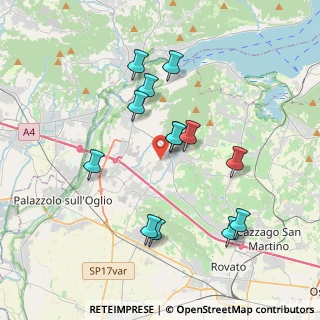 Mappa Via S. Pancrazio, 25030 Adro BS, Italia (3.53615)
