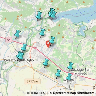 Mappa Via S. Pancrazio, 25030 Adro BS, Italia (4.96778)