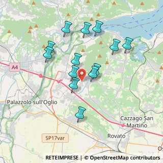 Mappa Via S. Pancrazio, 25030 Adro BS, Italia (3.33692)