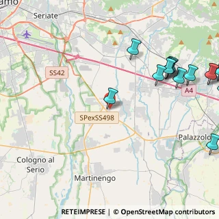 Mappa Via E. Mattei, 24050 Calcinate BG, Italia (6.26875)
