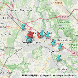 Mappa Via di Vittorio Giuseppe, 21057 Olgiate Olona VA, Italia (3.02818)