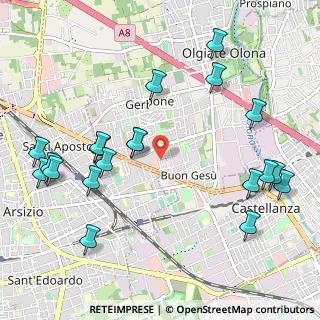Mappa Via di Vittorio Giuseppe, 21057 Olgiate Olona VA, Italia (1.238)