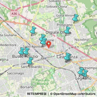 Mappa Via di Vittorio Giuseppe, 21057 Olgiate Olona VA, Italia (2.2675)