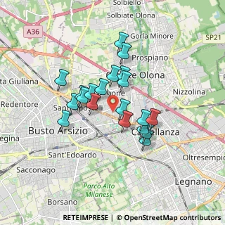 Mappa Via di Vittorio Giuseppe, 21057 Olgiate Olona VA, Italia (1.345)
