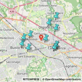 Mappa Via di Vittorio Giuseppe, 21057 Olgiate Olona VA, Italia (1.6975)
