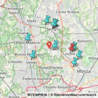 Mappa Via Don Giovanni Minzoni, 20832 Desio MB, Italia (3.82636)