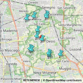 Mappa Via Don Giovanni Minzoni, 20832 Desio MB, Italia (1.7325)