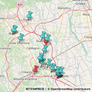 Mappa Via Industria, 36031 Dueville VI, Italia (9.5355)