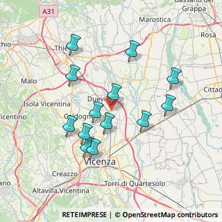 Mappa Via Industria, 36031 Dueville VI, Italia (6.85846)