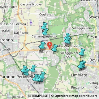 Mappa Via Vittorio Veneto, 20020 Solaro MI, Italia (2.247)