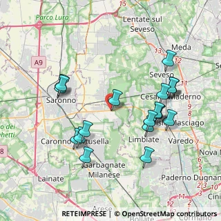 Mappa Via Vittorio Veneto, 20020 Solaro MI, Italia (3.9305)