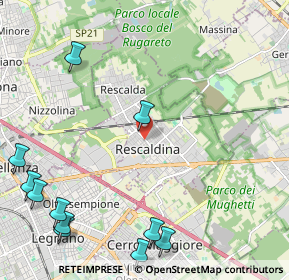 Mappa Via Giacomo Matteotti, 20027 Rescaldina MI, Italia (3.08091)