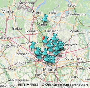 Mappa Via Galileo Ferraris, 20031 Cesano Maderno MB, Italia (10.158)