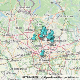 Mappa Via Galileo Ferraris, 20031 Cesano Maderno MB, Italia (7.02727)
