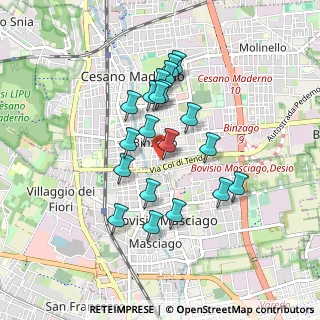 Mappa Via Galileo Ferraris, 20031 Cesano Maderno MB, Italia (0.751)