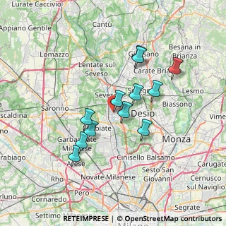 Mappa Via Galileo Ferraris, 20031 Cesano Maderno MB, Italia (6.02167)