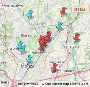 Mappa Villasanta, 20852 Villasanta MB, Italia (3.095)