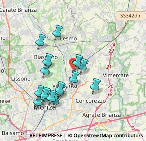 Mappa Villasanta, 20852 Villasanta MB, Italia (3.53063)