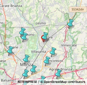 Mappa Villasanta, 20852 Villasanta MB, Italia (5.59571)