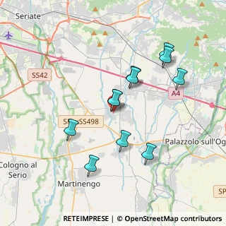 Mappa Via Guglielmo Marconi, 24050 Calcinate BG, Italia (3.36909)