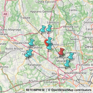 Mappa Via Asiago, 21040 Uboldo VA, Italia (6.24182)