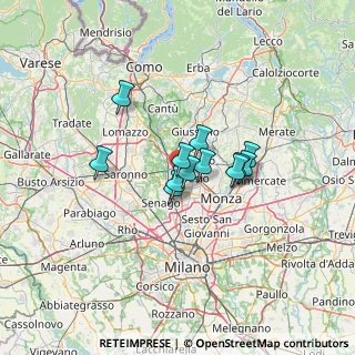 Mappa Via Maestri del Lavoro, 20811 Cesano Maderno MB, Italia (8.3875)