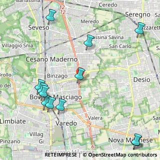 Mappa Via Maestri del Lavoro, 20811 Cesano Maderno MB, Italia (2.73167)
