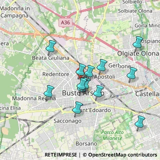Mappa Piazza 25 Aprile, 21052 Busto Arsizio VA, Italia (1.66)