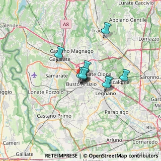 Mappa Piazza 25 Aprile, 21052 Busto Arsizio VA, Italia (3.76909)