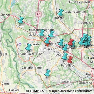 Mappa Piazza 25 Aprile, 21052 Busto Arsizio VA, Italia (9.5455)