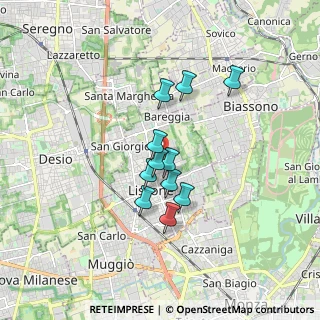Mappa Via A. Murri, 20851 Lissone MB, Italia (1.25909)