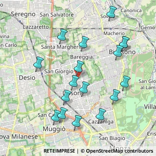 Mappa Via A. Murri, 20851 Lissone MB, Italia (2.18824)