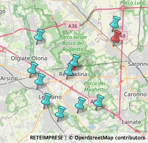 Mappa Via Giuseppe Mazzini, 20027 Rescaldina MI, Italia (4.14818)