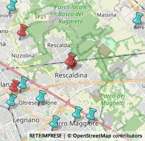 Mappa Via Giuseppe Mazzini, 20027 Rescaldina MI, Italia (2.88)