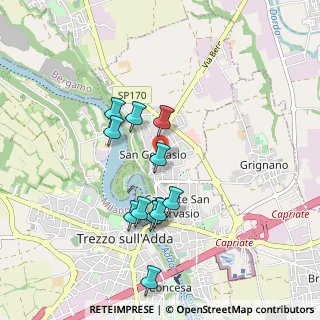 Mappa Studio medico dott. Caci, 24042 Capriate San Gervasio BG, Italia (0.82545)