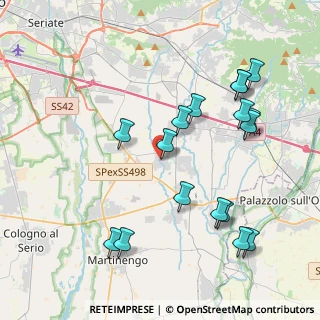 Mappa Via San Giuseppe, 24050 Calcinate BG, Italia (4.36588)