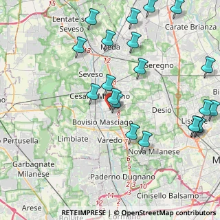 Mappa Via Alpe di Siusi, 20811 Cesano Maderno MB, Italia (4.9755)