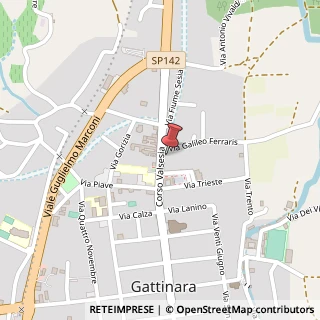 Mappa Corso Valsesia, 122, 13045 Gattinara, Vercelli (Piemonte)