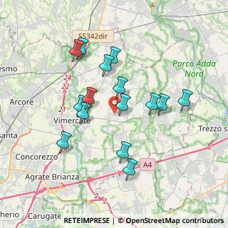 Mappa Via Milano, 20882 Bellusco MB, Italia (3.34667)