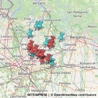 Mappa Via Milano, 20882 Bellusco MB, Italia (10.806)